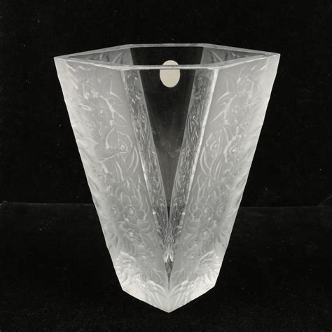 dior crystal vase.